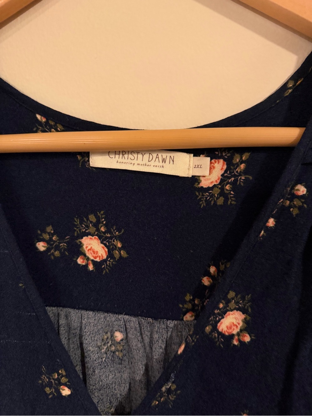 Christy Dawn Navy Rose Dawn Dress - Picture 5 of 7